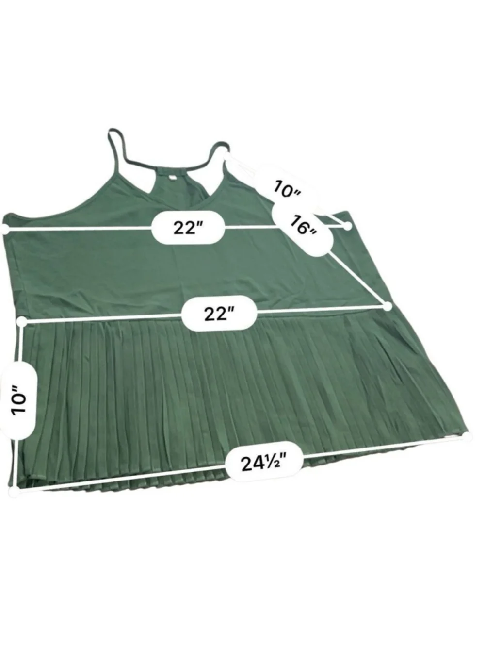 VCAY Ruffle Hem Rib-Knit Cami Top size 2XL - Picture 9 of 9